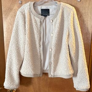 Sanctuary Beige Teddy Jacket size M